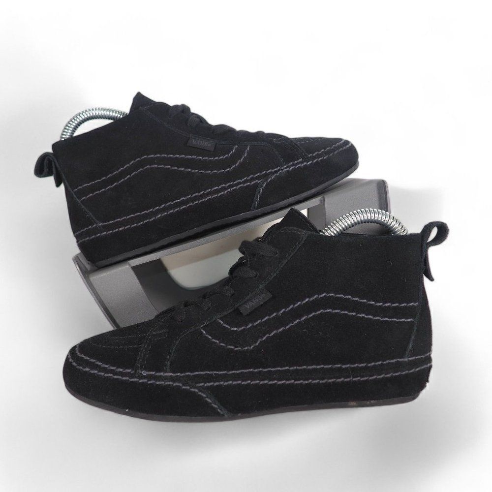 Vans‎ Seahurst Mid Moc Skate Shoes Black Suede Women's 5.5